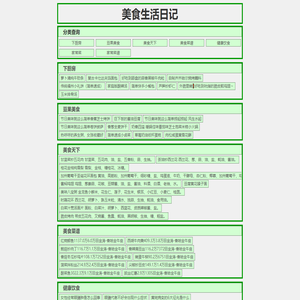 美食生活日记-记录分享吃货世界的各种美食菜谱与美味佳肴